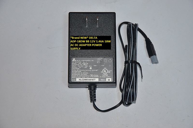 *Brand NEW* DELTA ADP-18DW BB 12V 1.46A 18W AC DC ADAPTER POWER SUPPLY - Click Image to Close